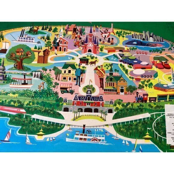 Walt Disney World 2023 Map‎ Board 50th Anniversary Celebration Decor Parks 17x11 - Picture 6 of 9